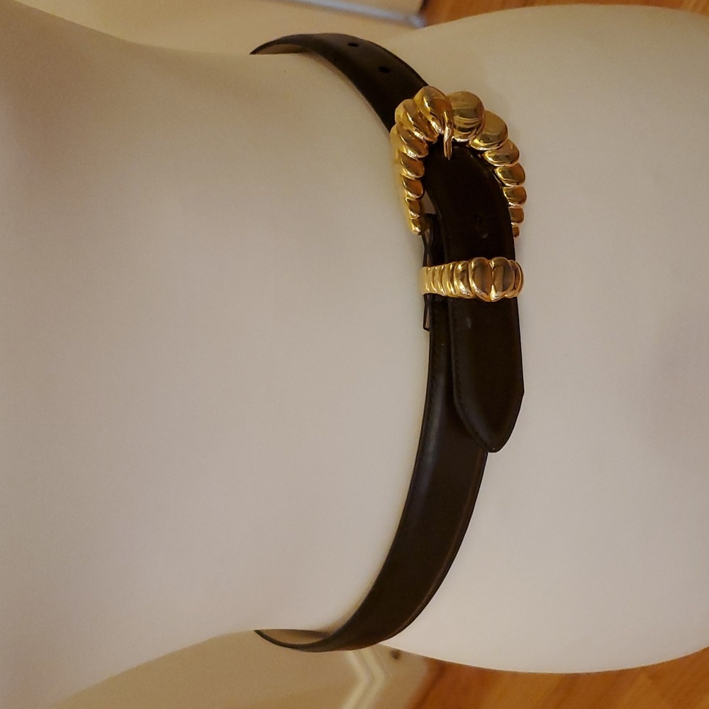 Vintage Lady Captiva Brown Leather Belt